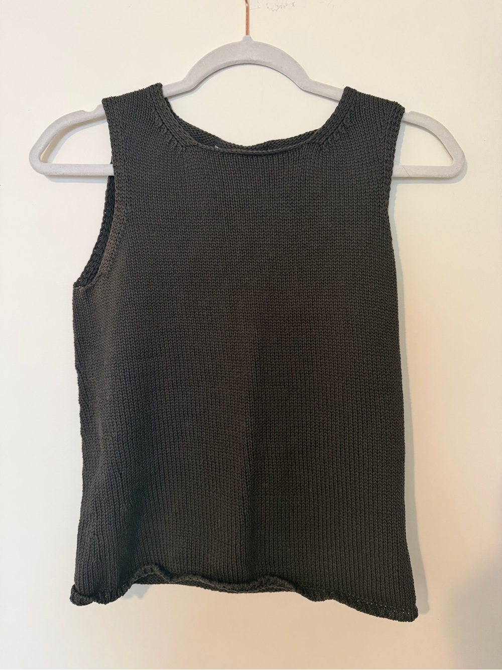 Brooks Brothers Olive Green Knit Crewneck Tank